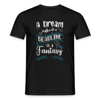 Fantaisie, Rêves, Créatures Mythiques, Baguette - T-shirt homme - noir - Devant - AI Model Male 178 light (178cm)