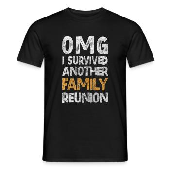 Familientreffen Dinner Eltern - Männer T-Shirt - Schwarz - Vorne - AI Model Male 178 light (178cm)