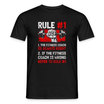 Trainer Gym Pumps Bench Press - Men's T-Shirt - black - Front - AI Model Male 178 light (178cm)