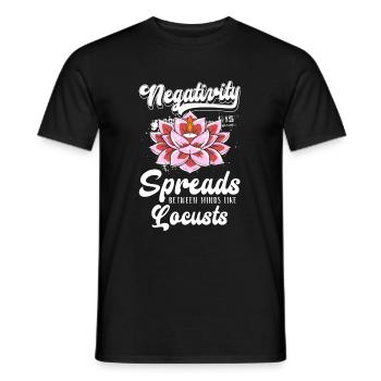 Relaxation Peace Spiritual - Men's T-Shirt - black - Front - AI Model Male 178 light (178cm)