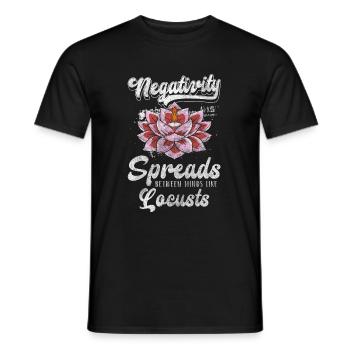 Meditation Peace Hindu - Men's T-Shirt - black - Front - AI Model Male 178 light (178cm)