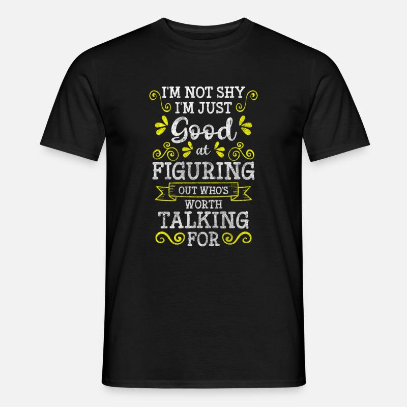 Lone wolves avoid socially thoughtful - Men's T-Shirt - black