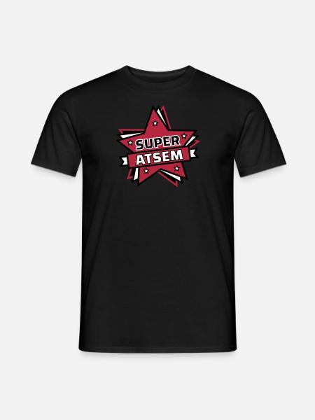 super atsem - T-shirt homme - noir