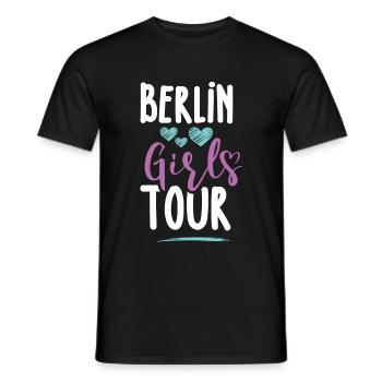 Berlin Girls Tour - Men's T-Shirt - black - Front - AI Model Male 178 light (178cm)