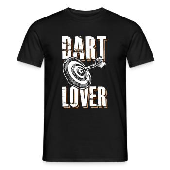 Darts Love - Men's T-Shirt - black - Front - AI Model Male 178 light (178cm)