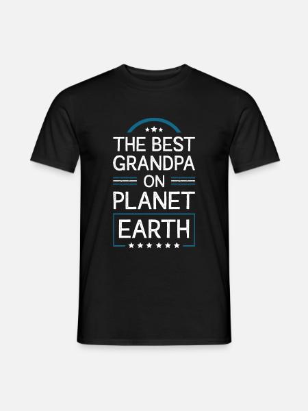 Best Grandpa Saying - Men's T-Shirt - black