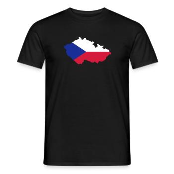 Tschechien - Männer T-Shirt - Schwarz - Vorne - AI Model Male 178 light (178cm)