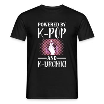 K-Pop K-Drama Kpop Kdrama Hallyu Korea South Korea - Men's T-Shirt - black - Front - AI Model Male 178 light (178cm)