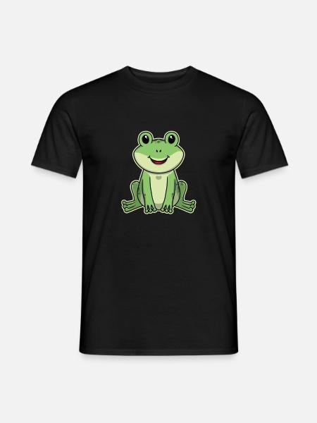 Süßes Tier Baby Frosch Frösche - Männer T-Shirt - Schwarz