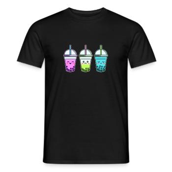 Bubbletea Bubble Tea Soft Drink Summer - Men's T-Shirt - black - Front - AI Model Male 178 light (178cm)
