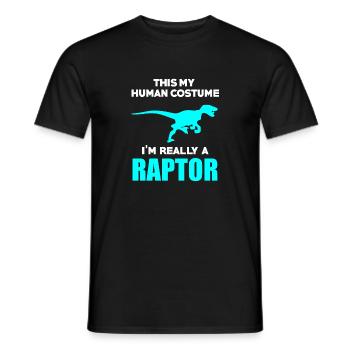 dinosaure - T-shirt homme - noir - Devant - AI Model Male 178 light (178cm)