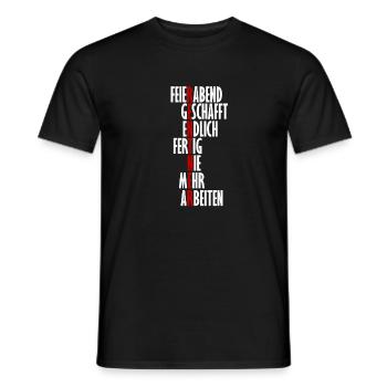 Rente Rentner Rentnern Pensionierung Spruch Opa - Männer T-Shirt - Schwarz - Vorne - AI Model Male 178 light (178cm)