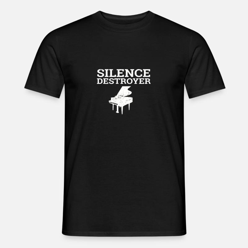 Piano Klavier - Männer T-Shirt - Schwarz