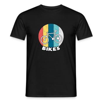 Bicycle Gear Bike Wheel Pedal Sport Gift - Men's T-Shirt - black - Front - AI Model Male 178 light (178cm)