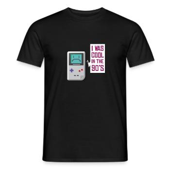 90s party outfit costume clothes clothing - Men's T-Shirt - black - Front - AI Model Male 178 light (178cm)