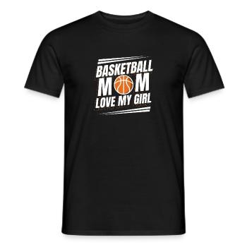 Basketball Mom Mutter Mama - Männer T-Shirt - Schwarz - Vorne - AI Model Male 178 light (178cm)