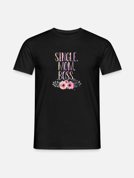Alleinerziehende Mutter stolze Mama Geschenk - Männer T-Shirt - Schwarz