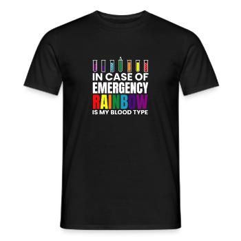 LGBT Pride Gay Lesbians Against Homophobia Sexism - Men's T-Shirt - black - Front - AI Model Male 178 light (178cm)