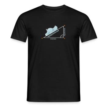 Lehrer Mathematiklehrer Lustig Geschenk Hypotenuse - Männer T-Shirt - Schwarz - Vorne - AI Model Male 178 light (178cm)