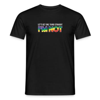 lgbt - Männer T-Shirt - Schwarz - Vorne - AI Model Male 178 light (178cm)