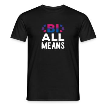 lgBT - Männer T-Shirt - Schwarz - Vorne - AI Model Male 178 light (178cm)