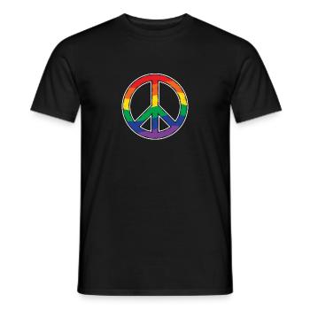 lgBT - Männer T-Shirt - Schwarz - Vorne - AI Model Male 178 light (178cm)