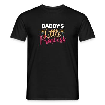 La petite princesse de papa - T-shirt homme - noir - Devant - AI Model Male 178 light (178cm)