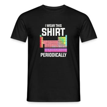 I wear this shirt periodically - Männer T-Shirt - Schwarz - Vorne - AI Model Male 178 light (178cm)