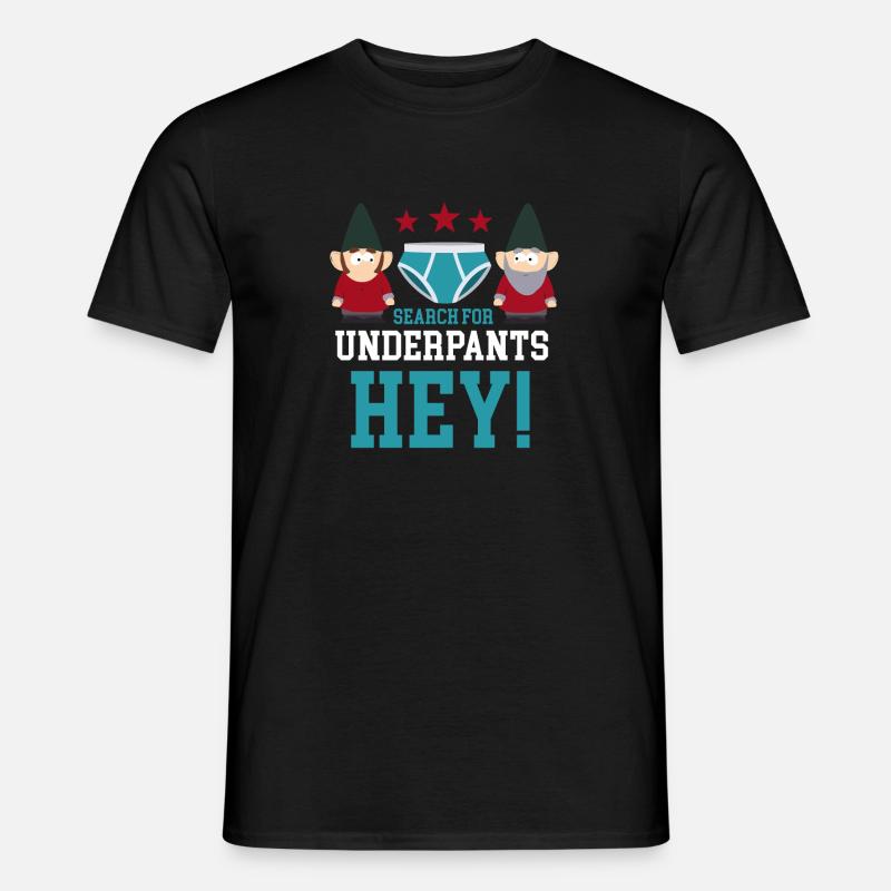 Search for underpants hey! - Männer T-Shirt - Schwarz