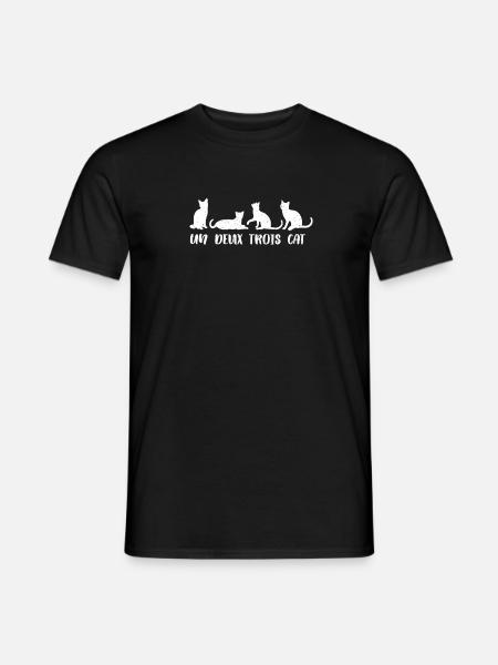 Funny Cat Kitty Kitten Men Women Girl Mom Birthday - Men's T-Shirt - black