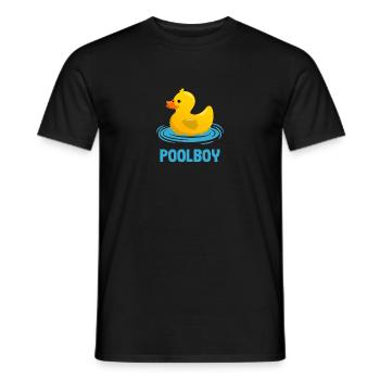Rettungsschwimmer Bademeister Geschenk Poolboy - Männer T-Shirt - Schwarz - Vorne - AI Model Male 178 light (178cm)