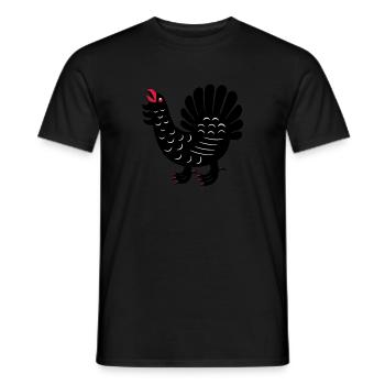 middle-Finland - Men's T-Shirt - black - Front - AI Model Male 178 light (178cm)