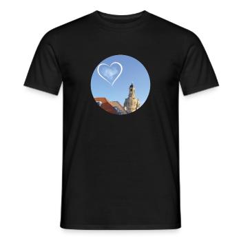 Dresden Frauenkirche - Männer T-Shirt - Schwarz - Vorne - AI Model Male 178 light (178cm)