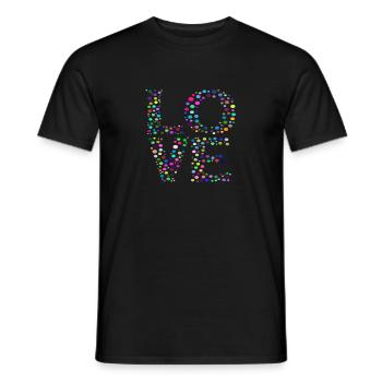 Liebe - Süßes Zitat - Männer T-Shirt - Schwarz - Vorne - AI Model Male 178 light (178cm)