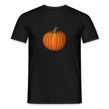 Kürbis - Männer T-Shirt - Schwarz - Vorne - AI Model Male 178 light (178cm)