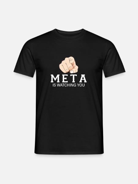 Meta vous voit - T-shirt homme - noir