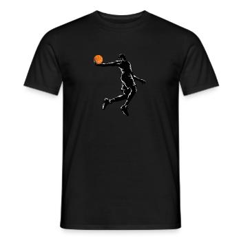 Sport Basketball Dunking - Männer T-Shirt - Schwarz - Vorne - AI Model Male 178 light (178cm)