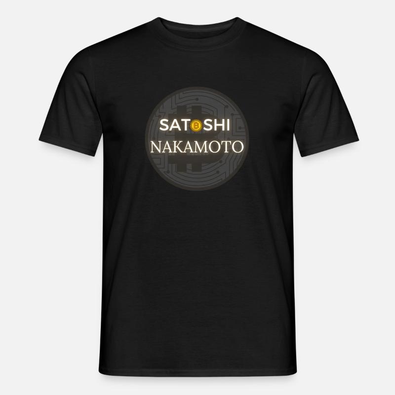 Satoshi Nakamoto Bitcoin - Männer T-Shirt - Schwarz