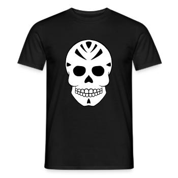 Totenkopf - Männer T-Shirt - Schwarz - Vorne - AI Model Male 178 light (178cm)