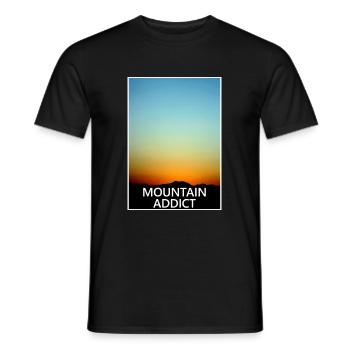 Berg, Freiheit, Wandern, Alpen, Sport, Natur - Männer T-Shirt - Schwarz - Vorne - AI Model Male 178 light (178cm)