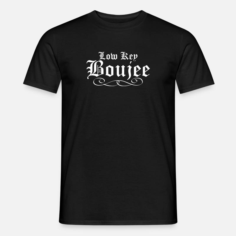 Low Key Boujee Mama Wife - Men's T-Shirt - black
