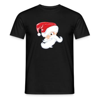 Christmas Santa Claus Christmas Santa Claus w - Men's T-Shirt - black - Front - AI Model Male 178 light (178cm)