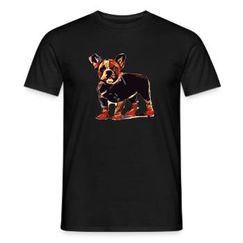 Bulldogge - Männer T-Shirt - Schwarz - Vorne - AI Model Male 178 light (178cm)