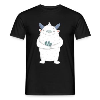 Yeti - Männer T-Shirt - Schwarz - Vorne - AI Model Male 178 light (178cm)