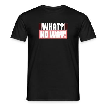 Was für eine sarkastische übertriebene Reaktion Karen - Männer T-Shirt - Schwarz - Vorne - AI Model Male 178 light (178cm)