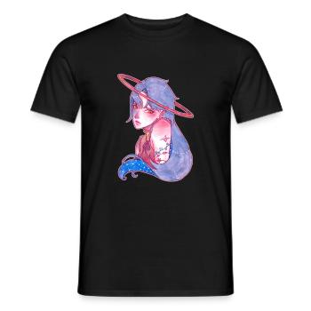 Fünfhundert Lichtjahre entfernt - Männer T-Shirt - Schwarz - Vorne - AI Model Male 178 light (178cm)
