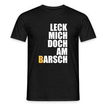 Lick me at the perch - anglers - fishing - fish - Men's T-Shirt - black - Front - AI Model Male 178 light (178cm)