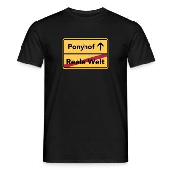 Ponyhof - Männer T-Shirt - Schwarz - Vorne - AI Model Male 178 light (178cm)