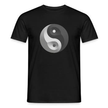 Yin Yang - Men's T-Shirt - black - Front - AI Model Male 178 light (178cm)