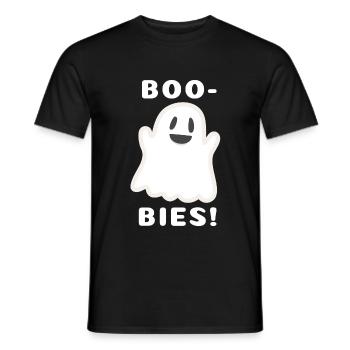 Fous! Conception drôle d'halloween fantôme - T-shirt homme - noir - Devant - AI Model Male 178 light (178cm)